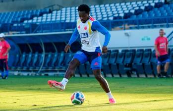 Carlos Andrés Gómez podría ser titular con Colombia ante Perú. FOTO FCF