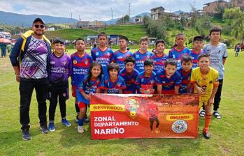 Uno de los equipos participantes de este año, perteneciente al zonal departamental de Nariño. FOTO: COPA BON BON BUM