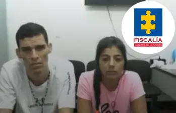 Wilmer Rafael Torres Torres y Stefhanny Michel Amarillo Viviesca, pese a que no aceptaron los cargos, los elementos probatorios permitieron que fueran imputados. Foto: Fiscalía General de la Nación