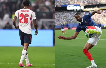 Jarell Quansah y Michael Olise recibieron una roja y una amarilla respectivamente en sus llaves de octavos de final. Foto: Xinhua