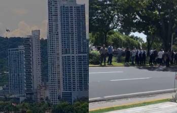 Primeras imágenes que se conocen del terremoto en Panamá. Ya habría destrozos y la gente evacuó a las calles. Foto: Redes sociales @TReporta y @FreddyPitti