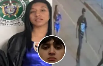 Esta mujer fue una de las personas que acompañaron a los hombres que golpearon al estudiante de los Andes hasta ocasionarle la muerte. Foto: Captura de video/Redes Sociales.