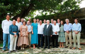 Imagen compartido por Gustavo Petro en sus redes sociales tras la reunión con importantes empresarios del país. FOTO @petrogustavo