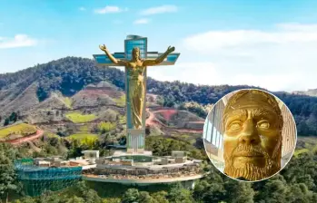 La cabeza del Cristo ya se puede visitar de manera gratuita en El Peñol. FOTO: Cortesía