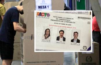 Según la Registraduría, 139.412 votos —el 5 % del total de votos de la consulta presidencial— fueron declarados nulos por rayones, tachones o un mal diligenciamiento. FOTO: CAMILO SUÁREZ (EL COLOMBIANO)- X @JuanBarrazaG 