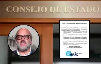 Consejo de Estado anuló la elección de Leopoldo Múnera como rector de la U. Nacional. El académico había sido designado en el cargo en junio de 2024. Es el segundo fallo sobre la Rectoría de esa institución. FOTO: Colprensa y Mesa Constituyente Universitaria