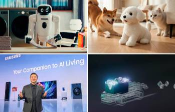 Las novedades en robótica e inteligencia artificial que se están presentando en el CES. FOTOS Europa Press y cortesía.