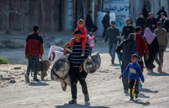 El Ejército de Israel ha provocado la evacuación en varias zonas de la Franja de Gaza. Foto: AFP