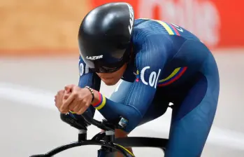Stefany Cuadrado es la nueva sensación de la pista. El año pasado, también en Chile, pero en el Mundial élite, fue bronce en el keirin. FOTO 