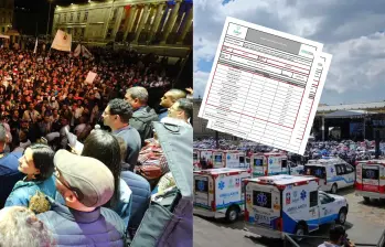 Ambos eventos tuvieron lugar en Bogotá en 48 horas. Foto: Redes sociales/Presidencia.
