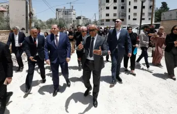 Los diplomáticos extranjeros se encontraban realizando una visita oficial a un campo de refugiados palestino cuando fueron sorprendidos por los estruendos de las balas. FOTO: Getty