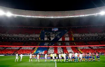 Los aficionados del Atlético de Madrid han mostrado fidelidad con su equipo. En el Bernabéu no se comportaron bien. FOTO: Tomada de X @Atleti