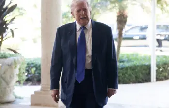 Donald Trump en Mar-a-Lago, Florida. FOTO: AFP