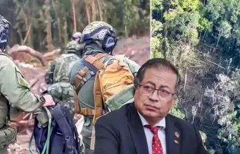 Desde el Ministerio de Defensa insistieron en que los 20 militares que realizaron la operación estaban en desventaja táctica y por eso se ordenó el bombardeo donde murieron los 7 menores. FOTO cortesía minDefensa y colprensa