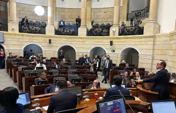 La sesión está citada a las 9:00am Foto: Senado de la República.