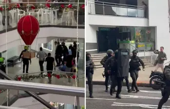 Un tiroteo se presentó este sábado en un centro comercial de Bucaramanga; dos personas fueron capturadas. FOTOS: Capturas de pantalla 