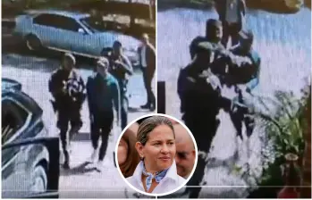 Registros audiovisuales publicados por el concejal Juan David Quintero evidencian una tensa disputa en las calles de Bogotá entre civiles y agentes oficiales. FOTO: Captura de video de redes sociales @JD_Quinteror