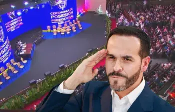 Ya el Arena USC se encuentra listo para la ceremonia de posesión de Abelardo de la Espriella. Fotos: Captura video redes sociales y Manuel Saldarriaga