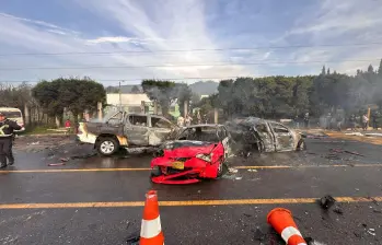 Terror por explosión en la vía Zipaquirá–Ubaté: dos muertos y 19 heridos. FOTO: Tomada de X @JorgeEmilioRey