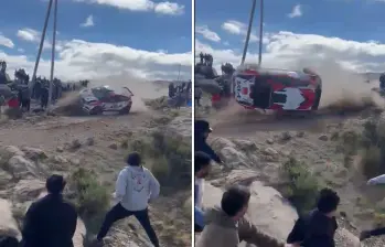 Muere espectador en accidente de rally en Córdoba, Argentina. FOTOS: Capturas de video