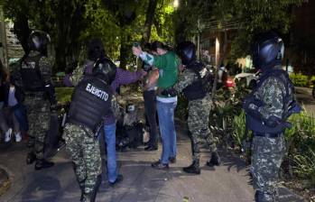 Imágenes de un operativo en el occidente de la ciudad. FOTO: Cortesía