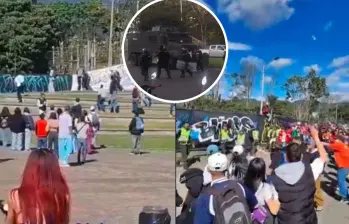 Disturbios en Hip Hop al Parque dejaron varios policías heridos, entre los cuales está una uniformada de 18 años con trauma craneoencefálico. FOTOS: Captura de videos