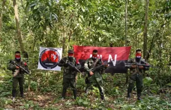 El grupo guerrillero ELN abandonó los diálogos de paz con el Gobierno de Gustavo Petro. Foto: Colprensa