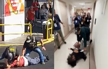 Agentes de ICE han sido señalados por uso excesivo de la fuerza en operativos recientes en Los Ángeles y Nueva York. Imagen: captura de video. 