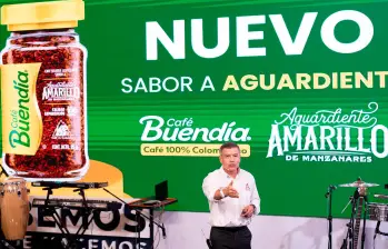 Mauricio Trujillo, gerente de Buencafé, encabezó la presentación del nuevo producto. FOTO: Tomada de X
