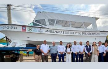 La “inversión” de $1.680 millones en dos lanchas ambulancia para el municipio de Maicao, en La Guajira, que no cuenta con mar ni río. FOTO: Ministerio de Salud