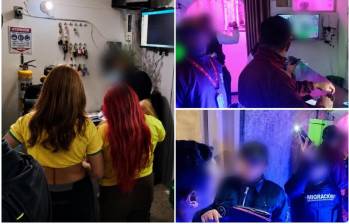 Lo que prometía ser un empleo formal publicado en redes sociales terminaba convirtiéndose en una trampa de explotación sexual. Capturaron a cinco personas y lograron el rescate de siete mujeres colombianas y venezolanas. FOTO: Policía Metropolitana de Bogotá.