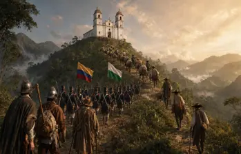 Imagen ilustrativa de la historia del Oriente antioqueño ligada a los caminos de Antioquia. FOTO: imagen generada por IA