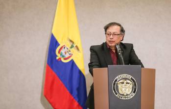  El presidente Gustavo Petro participó en el acto de reconocimiento al movimiento sindicalista colombiano como sujeto de reparación colectiva por los daños y afectaciones que sufrieron por causa del conflicto armado. (Colprensa-John Paz).