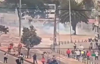 En Video | Disturbios en la Universidad Nacional bloquean el tráfico durante horas; aparecieron panfletos de dos organizaciones 