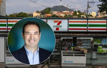 Mauricio Leyva será a partir del 1 de agosto el director ejecutivo de 7-Eleven. Fotos: AFP y Linkedin