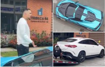 El barrio La Castellana volvió a ser escenario de un abuso de espacio público por parte de un viejo conocido de las autoridades, que ya tuvo problemas en diciembre de 2025. FOTO: Captura de video @JD_Quinteror