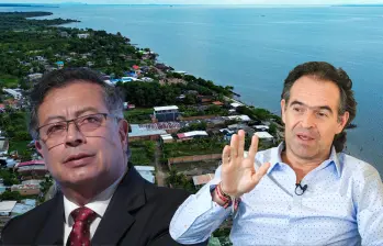 El presidente Gustavo Petro le recriminó al alcalde de Medellín por el acueducto de Urabá que el propio Petro prometió. FOTOS: EL COLOMBIANO Y COLPRENSA