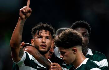 El delantero colombiano Luis Suárez suma cinco anotaciones en seis partidos esta tempotada. Foto: tomada del x de @SportingCP