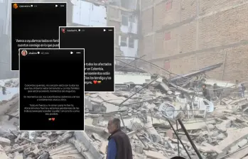 Luego del terremoto, varias celebridades usaron sus redes para solidarizarse con los colombianos. Foto: Cortesía y captura redes sociales 