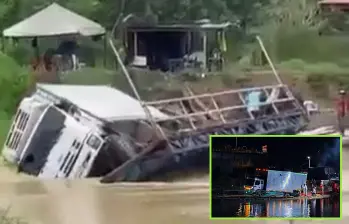 Las dos emergencias quedaron registradas en video y en redes. FOTO: Imágenes tomadas de redes.
