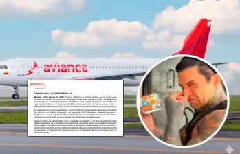 La activación del llamado “peo químico” se dio en un vuelo Bogotá-Madrid en marzo de 2026. Fotos: Captura de TikTok y Avianca