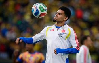El extremo guajiro Luis Díaz suma 22 celebraciones con el seleccionado nacional. De ellos, 14 han sido en la era Néstor Lorenzo. Foto: Colprensa 