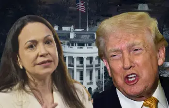 Este 15 de enero se llevará a cabo la reunión entre Donald Trump y la líder opositora venezolana, María Corina Machado. Foto: AFP.