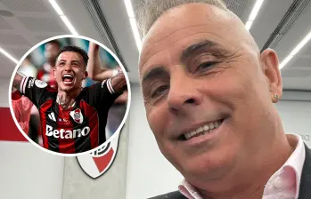 Una fuerte polémica sacude el entorno de River Plate tras las contundentes y descalificadoras declaraciones del exárbitro Pablo Lunati contra Kevin Castaño y los futbolistas colombianos. FOTO: Tomada de redes sociales @PabloLunati22 y @lucasconceptss
