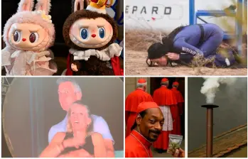 Memes, escándalos y escenas inesperadas marcaron la conversación digital de 2025. FOTOS AFP y tomadas de internet