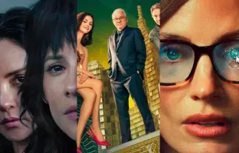 La huésped, Only Murders in the Building y The Savant son algunas de las series que se estrenarán en septiembre. FOTO Cortesía Netflix, Disney+ y Apple TV+