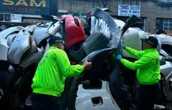 Las autopartes fueron incautadas porque no fue comprobado que su procedencia fuera lícita. FOTO: MEVAL