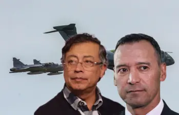 La Comisión de Acusación investiga al presidente Gustavo Petro y al ministro de Defensa, Pedro Sánchez, por la compra de 17 aviones Gripen. Fotos: Andrés Camilo Suárez Echeverry y Colprensa