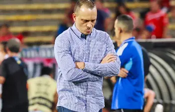 Alejandro Restrepo llevó al DIM a la final del torneo pasado; sin embargo, su equipo no muestra en la actualidad la solidez esperada. FOTO: Manuel Saldarriaga