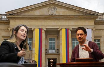 Candidatos a la presidencia, Paloma Valencia e Iván Cepeda. Foto: Colprensa